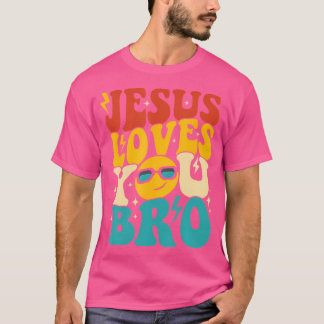 T-shirt Jésus Jésus vous aime Bro Christian Religieux Jesu