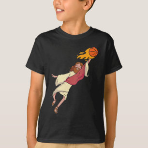 T-shirt Jésus Jouant Au Basket