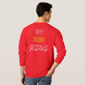 T-shirt JESUS Joyeux anniversaire - cerise, blanc et citro (Dos entier)