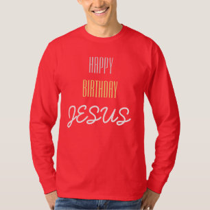 T-shirt JESUS Joyeux anniversaire - cerise, blanc et citro