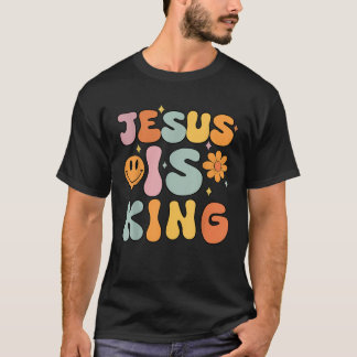 T-shirt Jésus King mignon Ado chrétien Fille Dieu Son Daug