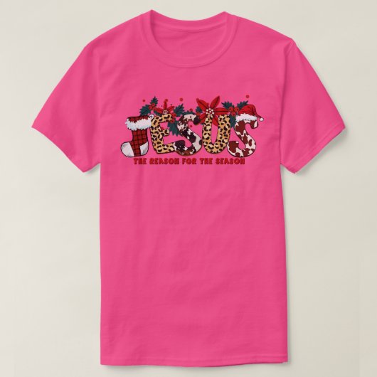 T-shirt Jésus La Raison De La Saison (7) (Design devant)