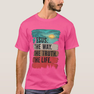 T-shirt Jésus La Vérité Vie Femmes Hommes Enfants Chrétien