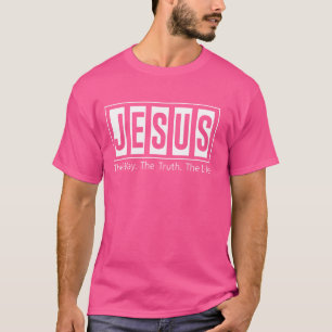 T-shirt Jésus La Vérité Vie Femmes Hommes Enfants Chrétien