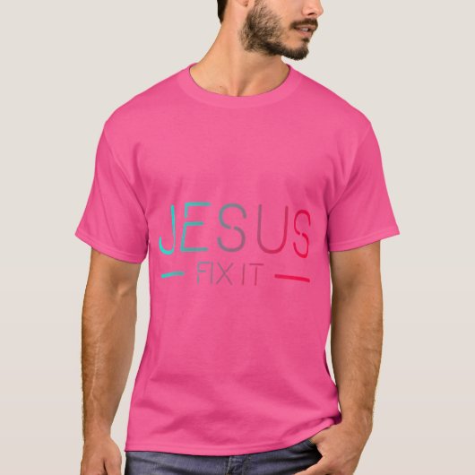 T-shirt Jésus le répare (Devant)