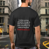 T-shirt Jésus Le Sang Compte Bible Verse Chrétien