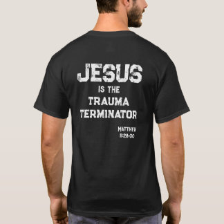 T-shirt Jésus le Terminateur de Trauma Croix Bible Grunge