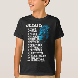 T-shirt Jésus - Lion Roi Chrétien Seigneur Sauveur Foi
