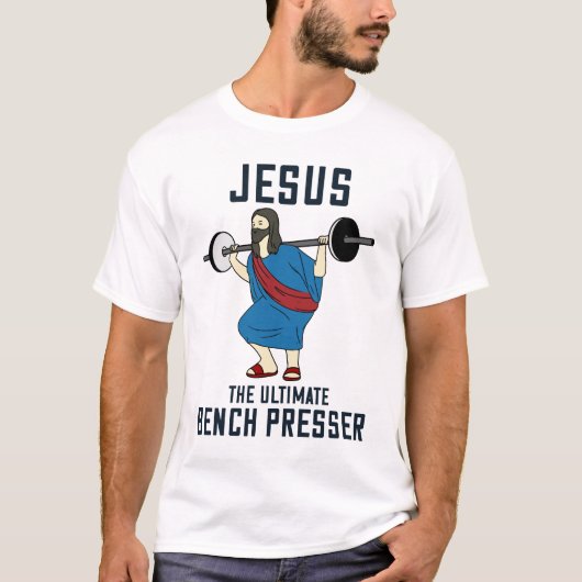 T-shirt Jésus L'Ultime Presser Banc Drôle Chrétien (Devant)