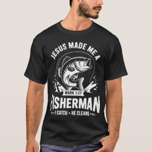 T-shirt Jésus m'a fait un pêcheur d'hommes