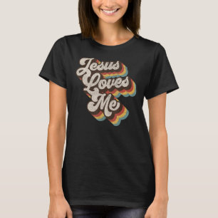 T-shirt Jésus M'aime Cool les années 70 Religion chrétienn