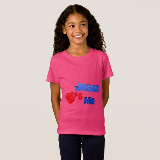T-Shirt Jésus m'aime Enfants (Devant entier)