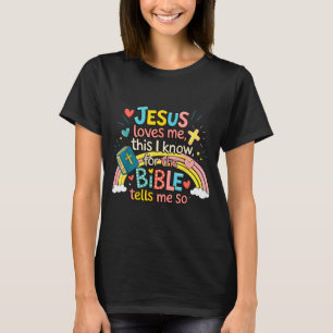 T-shirt Jésus m'aime, je le sais garçons enfants tout-peti