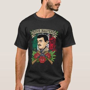 T-shirt Jésus Malverde Hommes de femmes Mexique Jésus Malv
