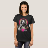 T-shirt Jésus mangeant du pop-corn ! (Devant entier)