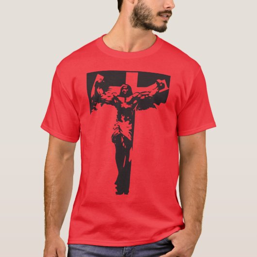 T-shirt Jésus musculaire (Devant)