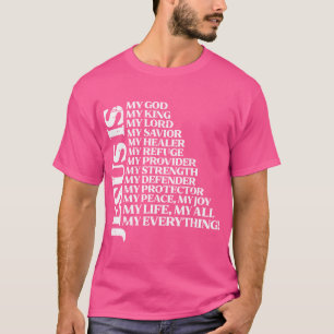T-shirt Jésus My God King Lord Religious Christian Men Wom
