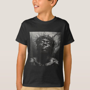 T-shirt Jésus noir fume, christianisme, Église, Christ,