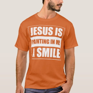 T-shirt Jésus peint en moi un sourire