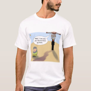 T-shirt Jésus Pierre, je peux voir ta maison d'ici.