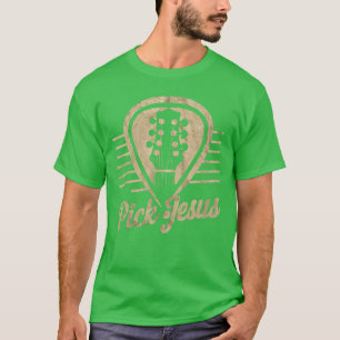 T-shirt Jésus Plectre Musique Pasteur Joyeuses Pâques Gu