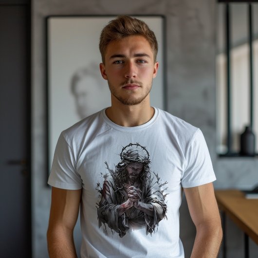 T-shirt Jesus Praying Faith