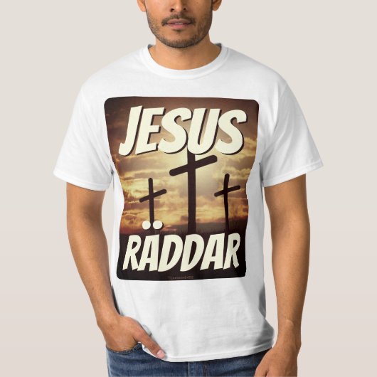T-shirt — Jesus räddar (Voorkant)