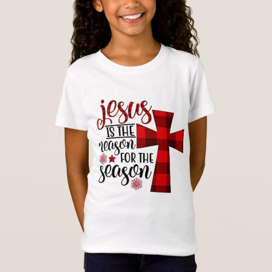T-Shirt Jésus raison Saison mot art (Devant)