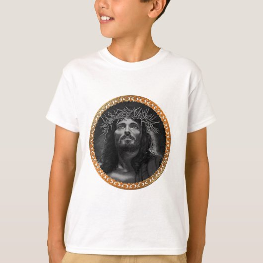 T-shirt Jésus regardant dans les cieux (Devant)