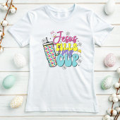 T-shirt Jésus Remplit Mon Thé de Pâques Coupe ; Pâques chr