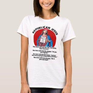 T-shirt Jésus républicain - Démocrate