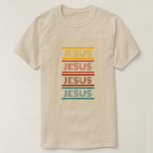 T-shirt Jésus rétro blanc tee unisex