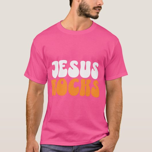 T-shirt Jesus Rocks (Devant)