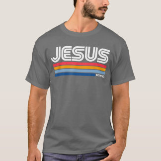 T-shirt Jésus Roi Design Rétro Vintage