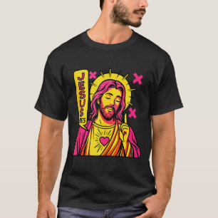 T-shirt Jésus Sauve Anime Chrétien Sacré Coeur Manga Pop
