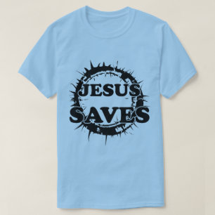 T-shirt Jésus sauve avec la Couronne d'épines