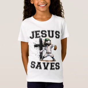 T-Shirt Jésus Sauve Baseball Religieux Foi chrétienne Cro
