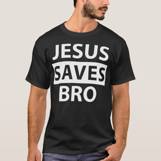 T-shirt Jésus sauve Bro Christian (Devant)