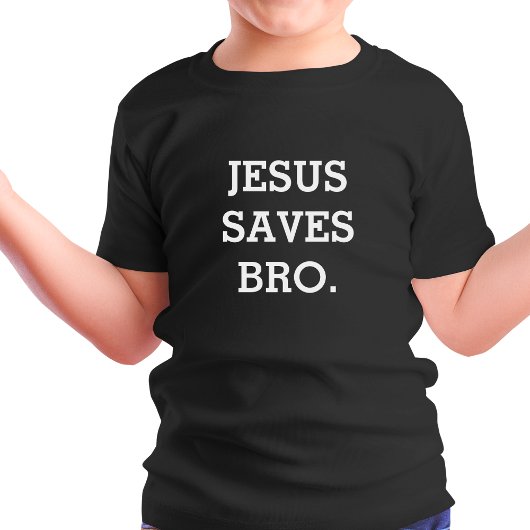 T-shirt Jésus Sauve Bro. Noir