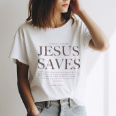 T-shirt Jésus sauve | Chrétien esthétique Unisex Vêtement 