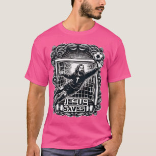 T-shirt Jésus Sauve Goalkeeper. Football Jésus mignon