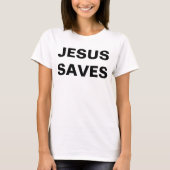 T-shirt Jésus Sauve la foi chrétienne (Devant)