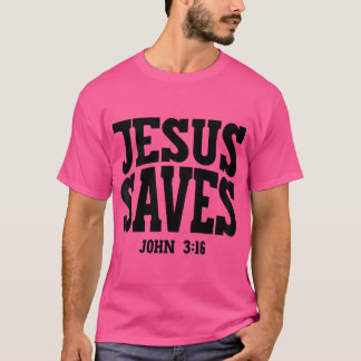 T-shirt Jésus Sauve l'Évangile chrétien Témoin du design