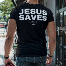 "Jésus Save" Bible Verse Chemise chrétienne