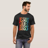 T-SHIRT JESUS SAVE BRO VINTAGE (Devant entier)