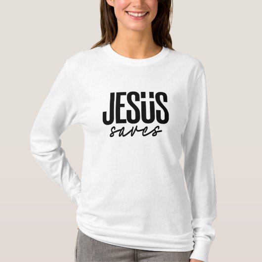 T-SHIRT JESUS SAVES (Devant)