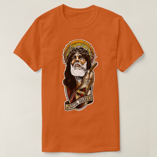 T-shirt Jésus se rase (Design devant)