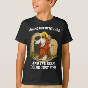 T-shirt Jésus sortant de la grotte Foi chrétienne Tendance