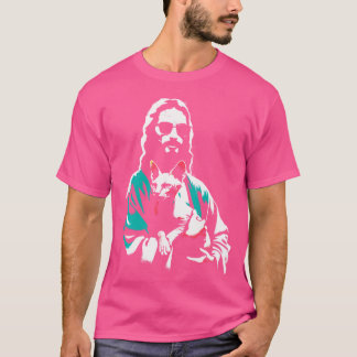 T-shirt Jesus Sphynx Chat - Drôle chrétien Sphyn religieux