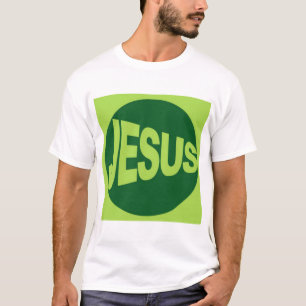 T-shirt Jésus - style vert